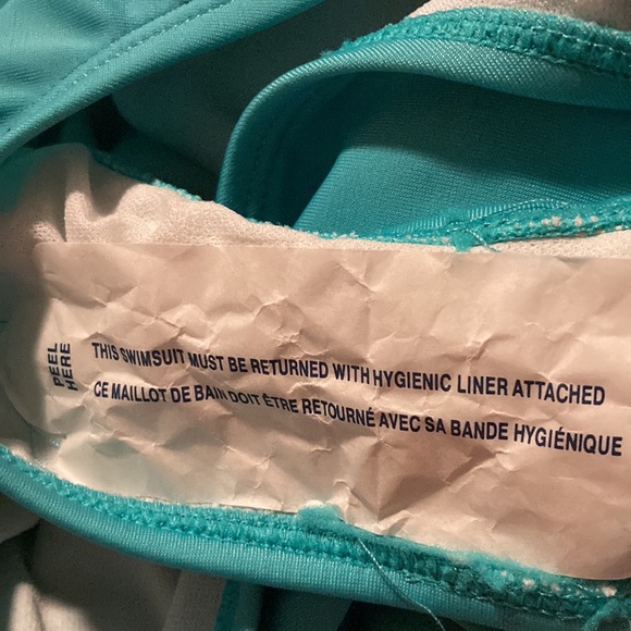 Cat & Jack Turquoise Blue Girls Size Medium M Plus Bathing Suit - Picture 4 of 5